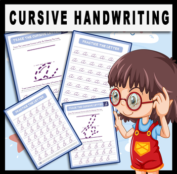 Cursive Handwriting Practice -Back To School Activity - cursive writing ...