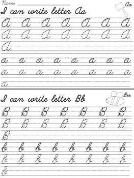 Cursive Handwriting Practice Book by For The Love Of ...