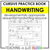 Cursive Handwriting Practice Book - Developmental Sequence