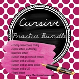 Cursive Handwriting Practice Worksheets Bundle