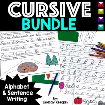 Preview of Cursive Handwriting Practice Bundle
