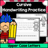 Cursive Handwriting Practice Pages - Capital Letters | Dis