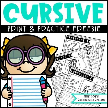 Preview of Cursive Handwriting Practice | Free Sample