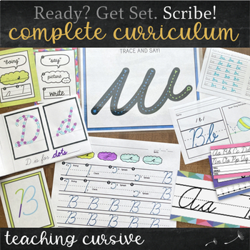 Preview of Complete Cursive Curriculum Bundle : Ready? Get Set. Scribe!™