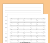Cursive Handwriting Practice Numbers 0-20 Tracing Workshee