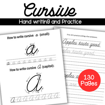 Cursive Handwriting Practice Pages by Ms Zoey | TPT