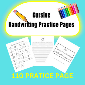 Preview of Cursive Handwriting Practice Pages