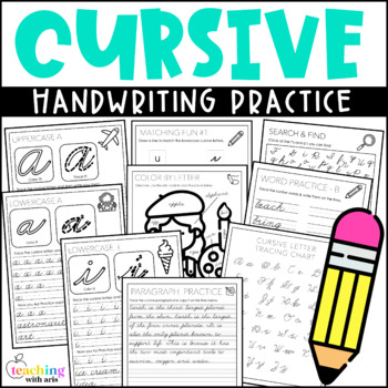 Preview of Cursive Handwriting Practice Pages
