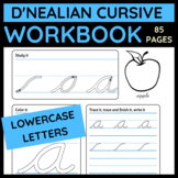 Cursive Handwriting Practice Pages - Lowercase alphabet wo