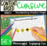 Cursive Handwriting Practice- Set 5