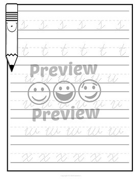 Cursive Handwriting Practice Worksheets by Sweetie's | TpT