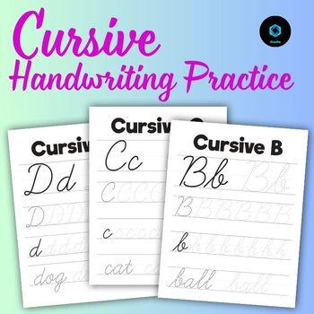 Cursive Handwriting Practice Worksheets - Alphabet Handwriting Practice ...