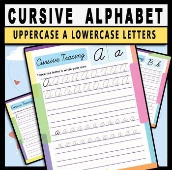 Preview of Cursive Handwriting Practice - Back To School Activity