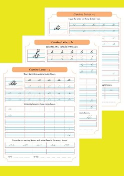 Cursive Handwriting Practice for Kids: Worksheets and Activities, ABC ...