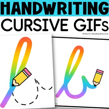 Preview of Cursive Handwriting Practice for Letter Writing Digital Letter Formation Slides