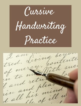 Cursive Handwriting Practice worksheets by BRAINY KIDSS | TPT