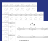 Cursive Handwriting Without Tears Letter A-Z Numbers 0-100