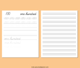 Cursive Handwriting Without Tears Number & Words 0-100 Tra