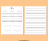 Cursive Handwriting Without Tears Words Letter A-Z Tracing