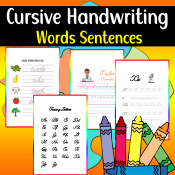 Cursive Handwriting Words Sentences, ALPHABET FOR CLASSROOM by True source
