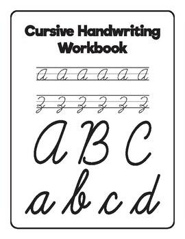 Cursive Handwriting Workbook by Michael Mason | TPT