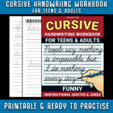 Cursive Handwriting Workbook For Teens & Adults