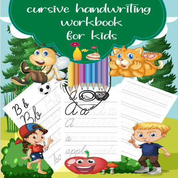 Cursive Handwriting Workbook for Kids by WAFA CREATIONS | TPT