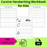 Cursive Handwriting Workbook for Kids PRINTABLE