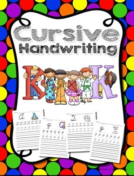 Cursive Handwriting Worksheets Uppercase and Lowercase | TPT