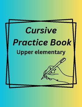 Preview of Cursive Handwriting comprehensive practice book upper grades NO-PREP bundle