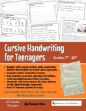 Cursive Handwriting for Teenagers