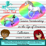 Cursive Handwriting in the Age of Unicorns Collection BUNDLE