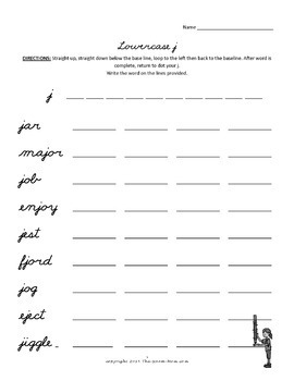 Cursive Handwriting Practice Worksheets (letters with an extra stroke)