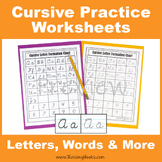 Cursive Letter Formation Charts - Tracing, Writing