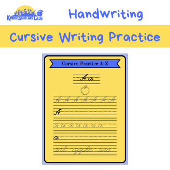Cursive Letter Handwriting Practice Worksheets - Alphabet Letters A-Z