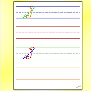 Dysgraphia Writing Paper | Adaptive Highlighted Handwriting Practice Paper:  Visual Cues with Colored Lines and Left Margins for Kids