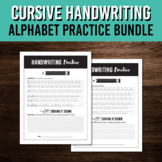 Cursive Lettering Alphabet Bundle | Handwriting Practice |