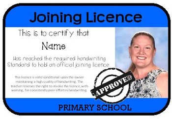 Preview of Cursive Licence