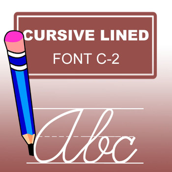 Preview of Cursive Lined Font