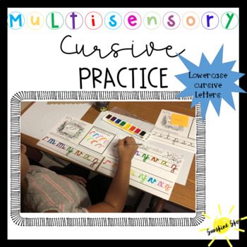 Preview of Cursive Multisensory Watercolor Approach Stroke Activity
