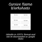 Cursive Name Worksheets