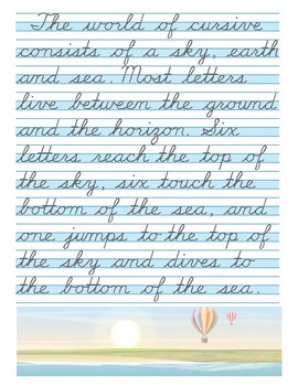 Cursive Poem - Anchor Chart by Minimalist Montessori | TPT