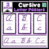Cursive Posters - Purple Swirls