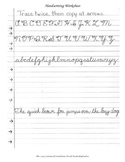 Cursive Handwriting Practice - Writing, Language.