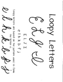 Cursive Practice- Loopy Letters