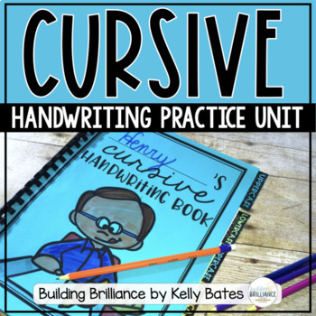 Preview of Cursive Handwriting Practice Unit Distance Learning