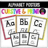 Cursive & Print Alphabet Posters - Handwriting Posters