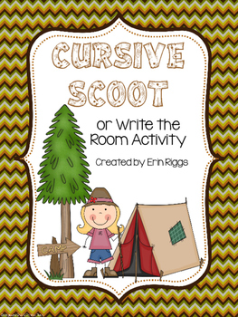 Preview of Cursive Scoot or Write the Room