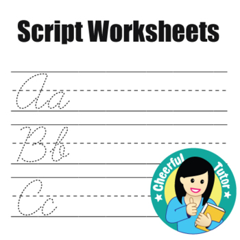Preview of Cursive Script Worksheets