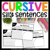 Cursive Handwriting Practice Pages - Silly Alliteration Sentences